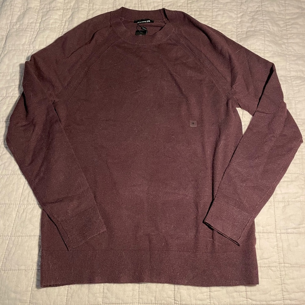 Dark red sweater